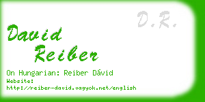 david reiber business card